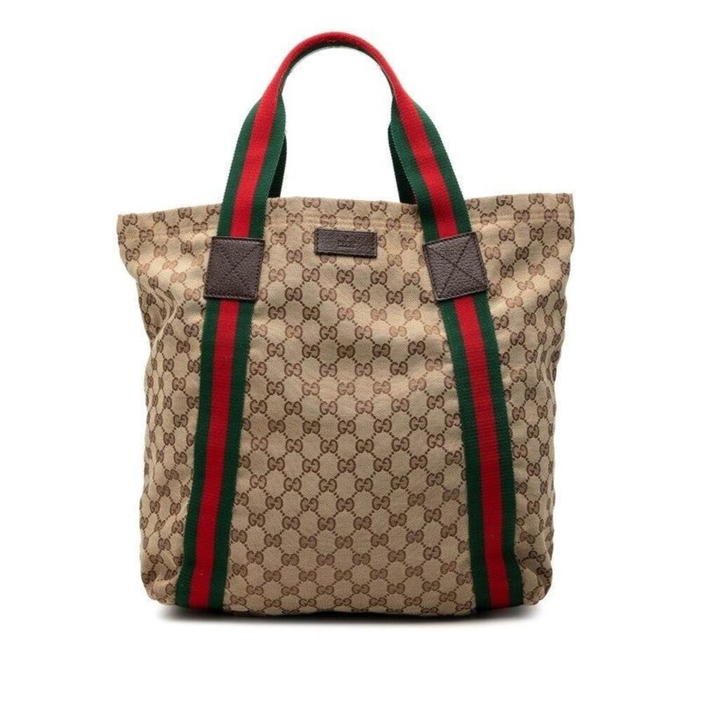 Gucci GG Canvas Tote Bag Beige